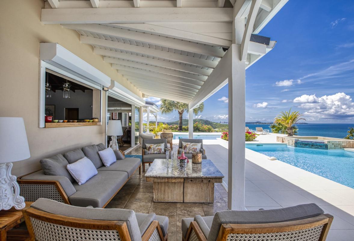 A louer villa 8 personnes Happy Bay Saint Martin_ Terrasse - 10